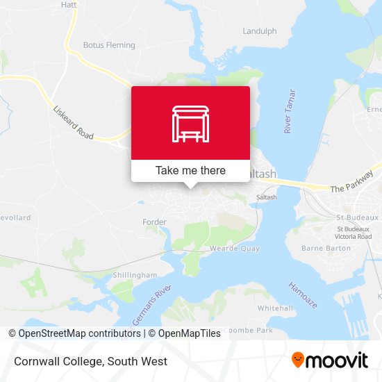 Cornwall College map