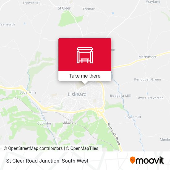St Cleer Road Junction map