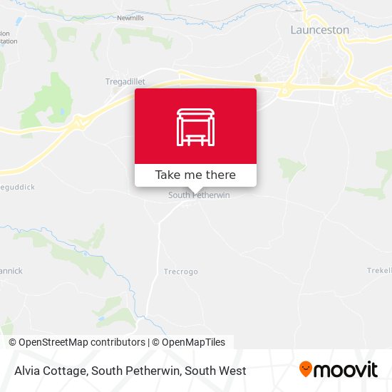 Alvia Cottage, South Petherwin map