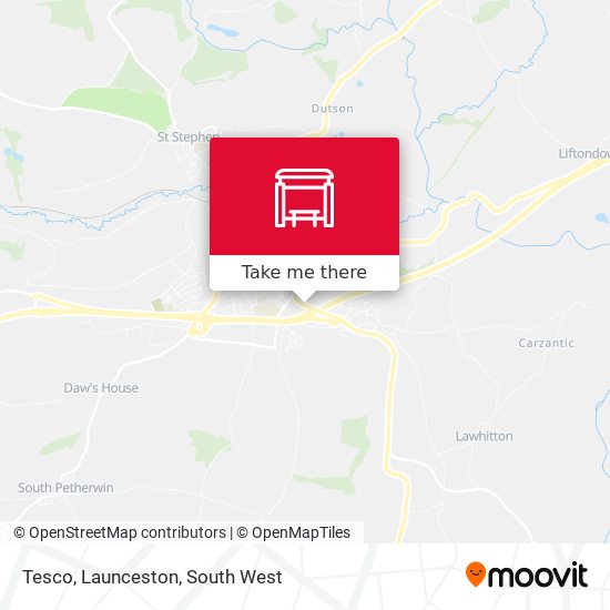 Tesco, Launceston map