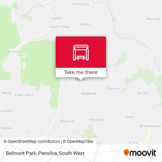 Belmont Park, Pensilva map