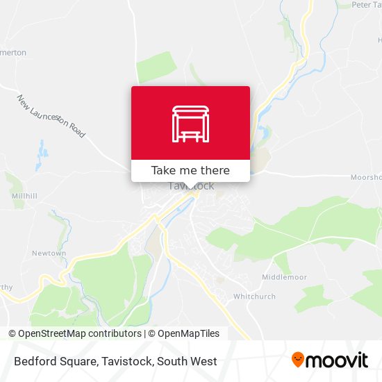 Bedford Square, Tavistock map