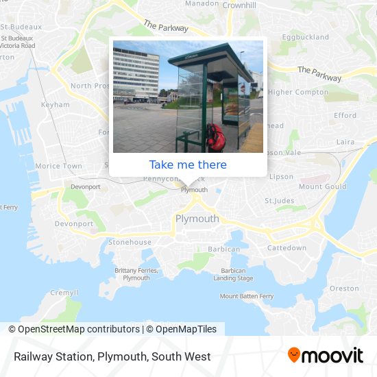 Railway Station, Plymouth map