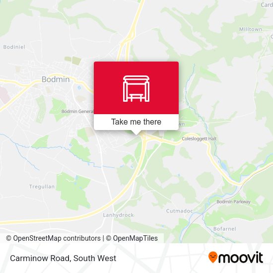Carminow Road map