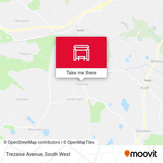 Trezaise Avenue map