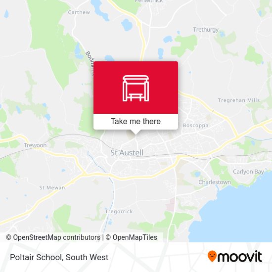Poltair School map