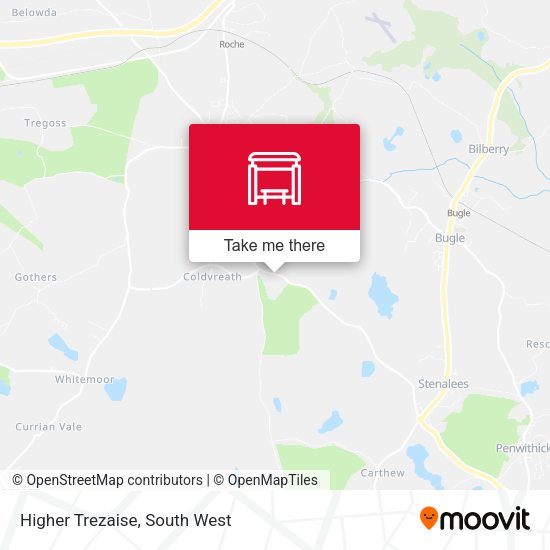 Higher Trezaise map