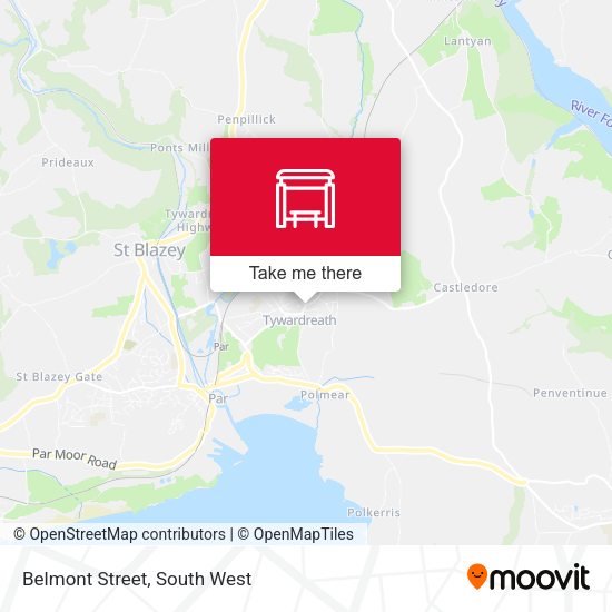 Belmont Street map