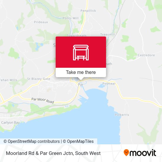Moorland Rd & Par Green Jctn map