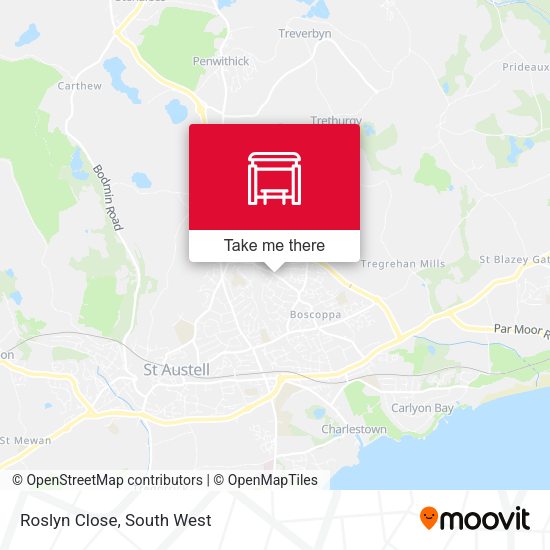 Roslyn Close map