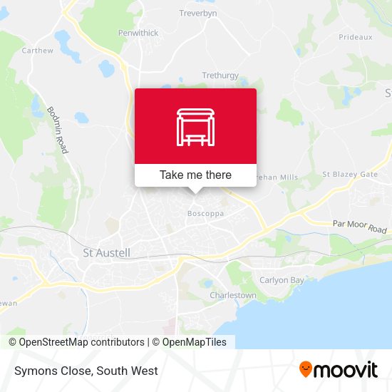 Symons Close map