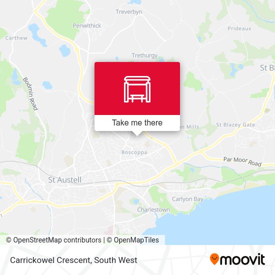 Carrickowel Crescent map