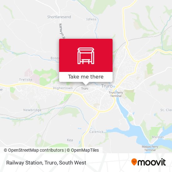 Railway Station, Truro map