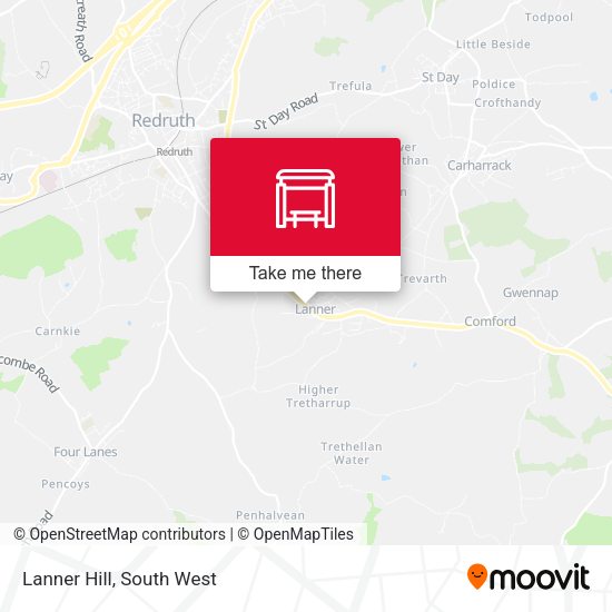 Lanner Hill map