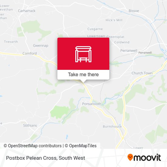 Postbox Pelean Cross map