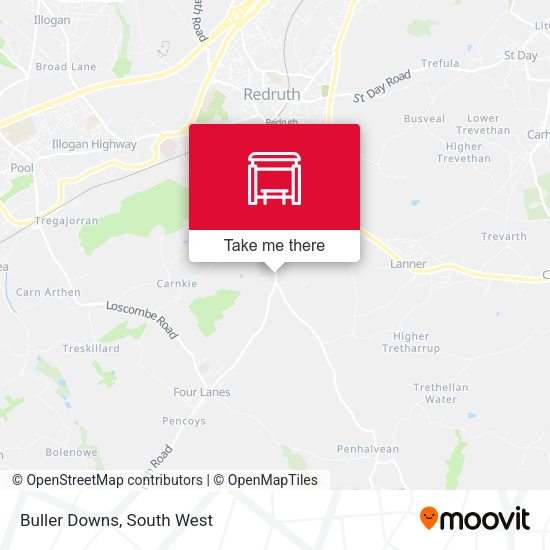 Buller Downs map