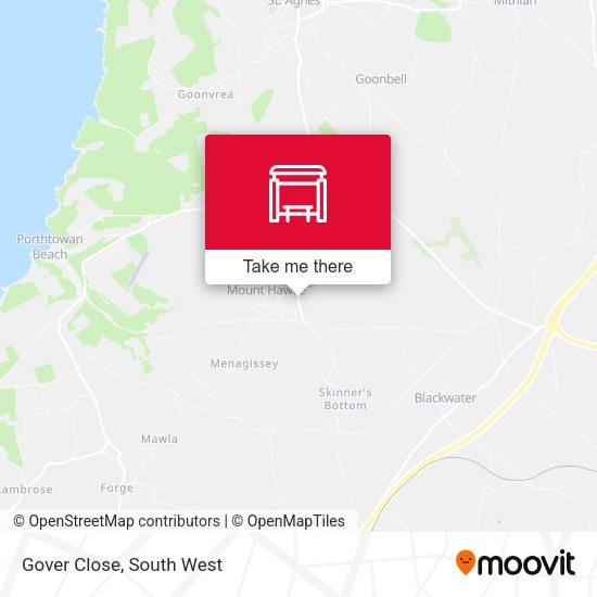 Gover Close map