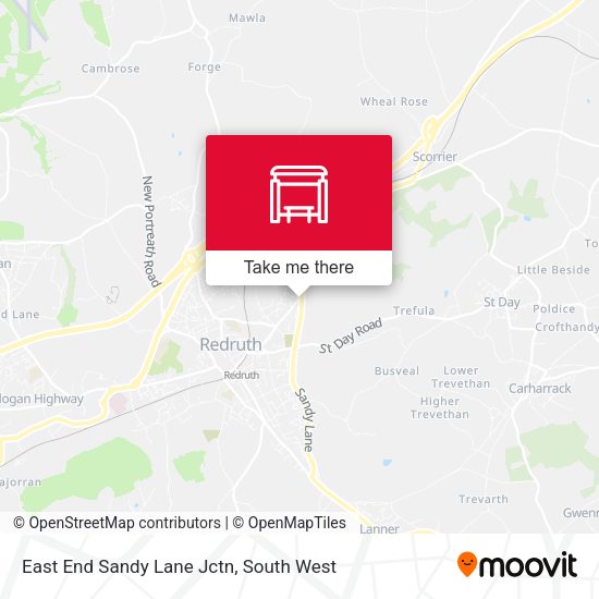 East End Sandy Lane Jctn map