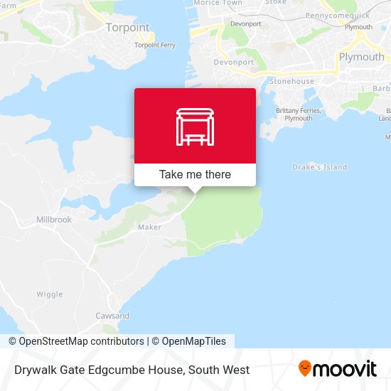 Drywalk Gate Edgcumbe House map
