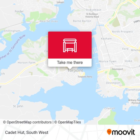 Cadet Hut map