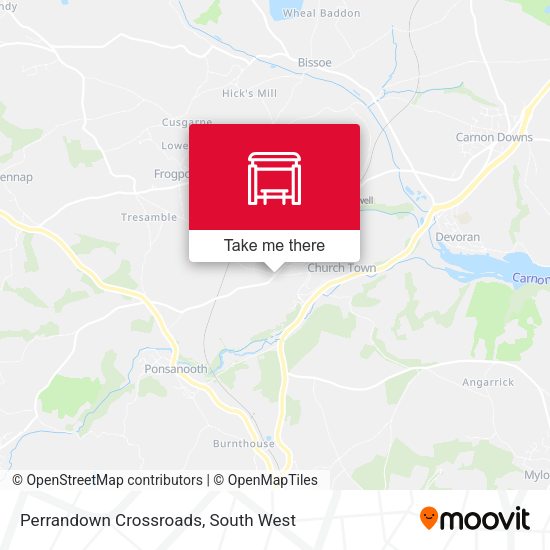 Perrandown Crossroads map