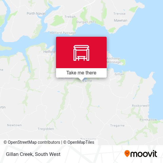 Gillan Creek map