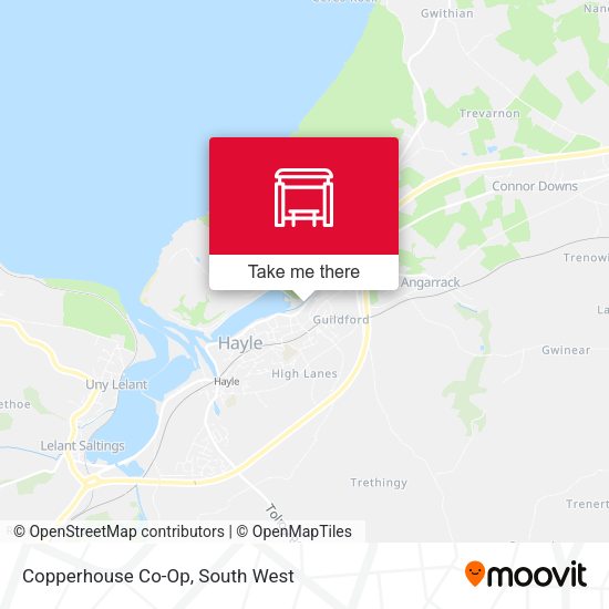 Copperhouse Co-Op map