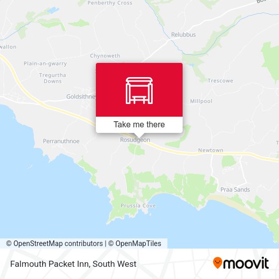 Falmouth Packet Inn map