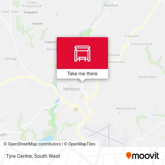 Tyre Centre map