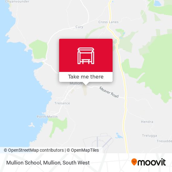 Mullion School, Mullion map