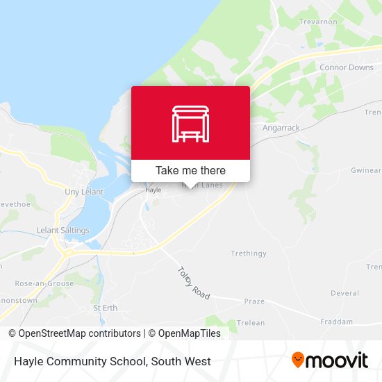 Hayle Community School map