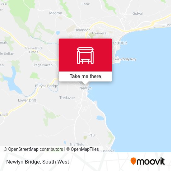 Newlyn Bridge map