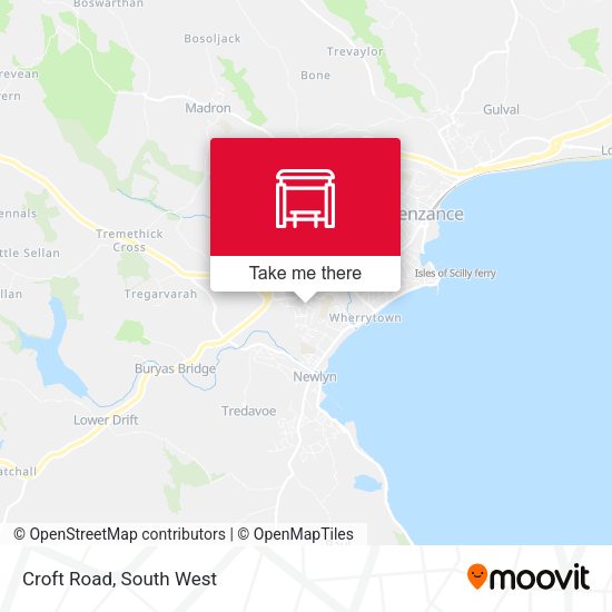 Croft Road map
