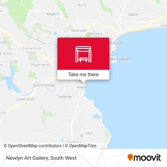 Newlyn Art Gallery map