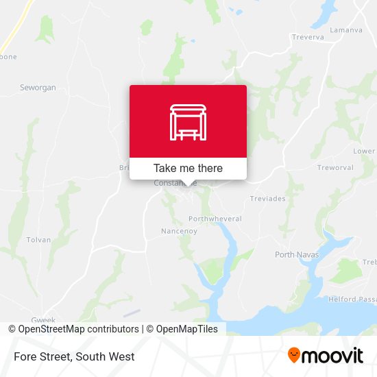 Fore Street map