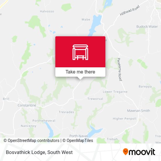Bosvathick Lodge map