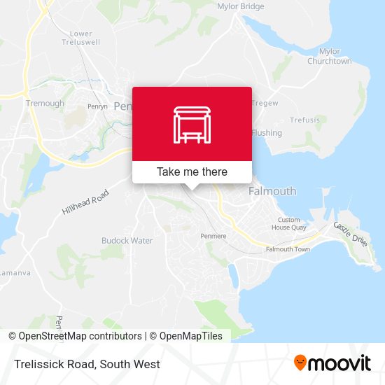 Trelissick Road map