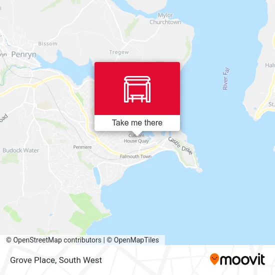 Grove Place map