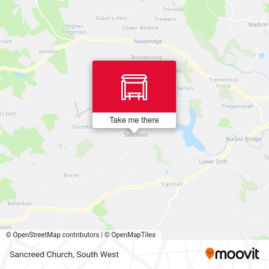 Sancreed Church map