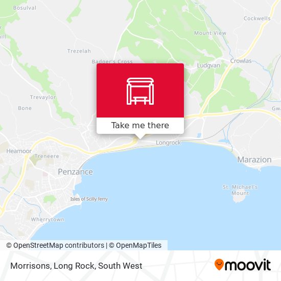 Morrisons, Long Rock map