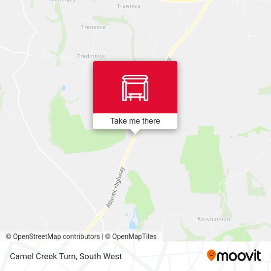 Camel Creek Turn map