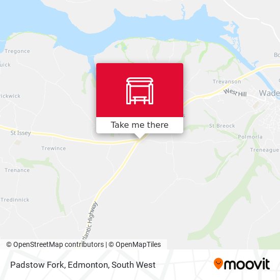 Padstow Fork, Edmonton map