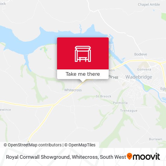 Royal Cornwall Showground, Whitecross map