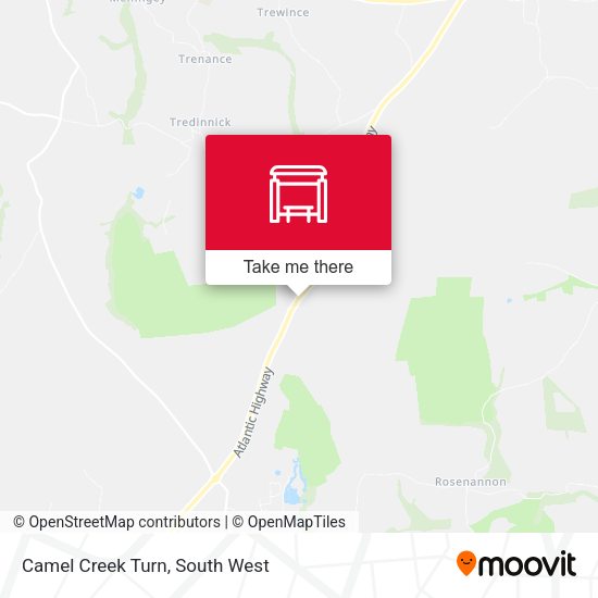 Camel Creek Turn map