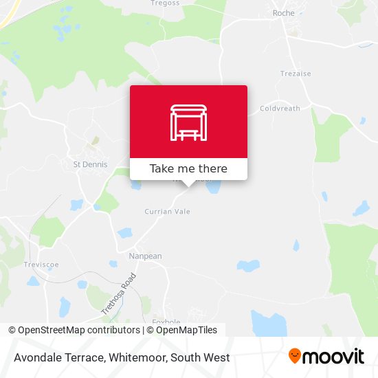 Avondale Terrace, Whitemoor map