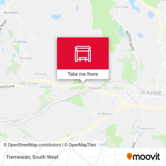 Tremewan map