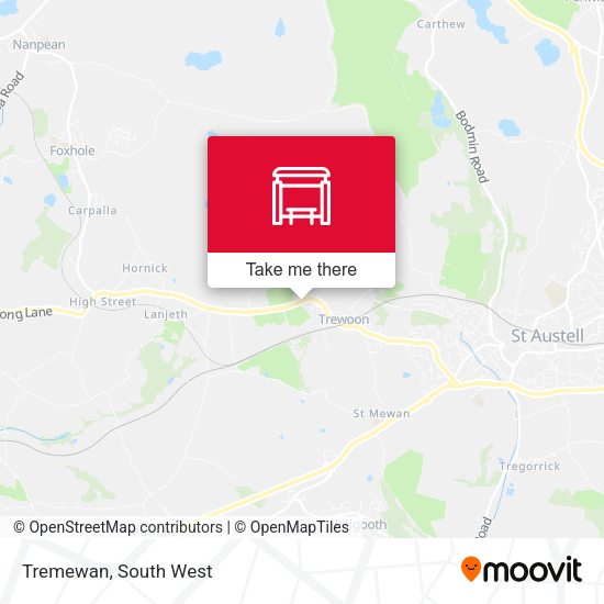 Tremewan map