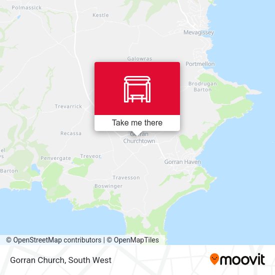 Gorran Church map