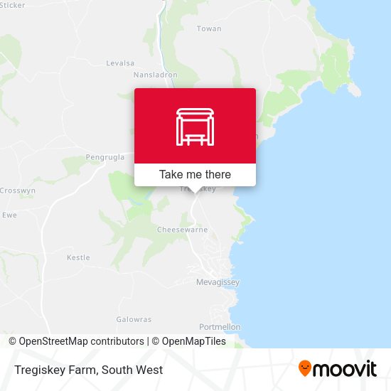 Tregiskey Farm map