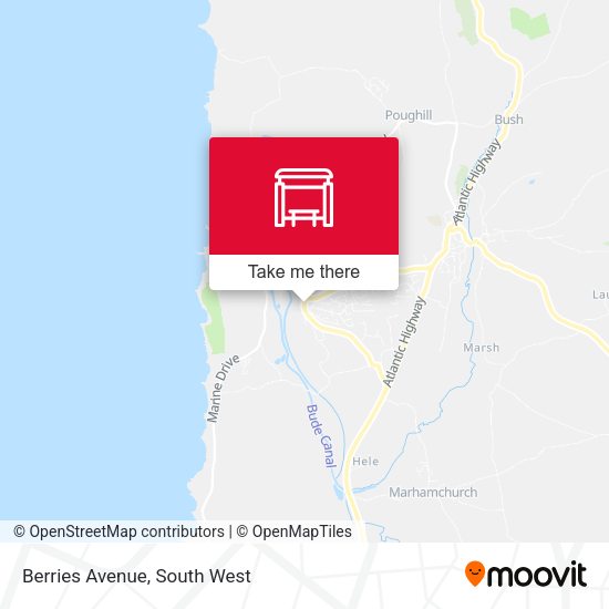 Berries Avenue map